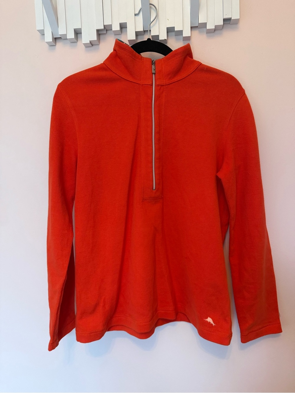 Tommy Bahama Orange Half-Zip Sweater